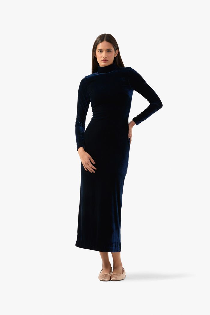 Vestido Velvet Azul