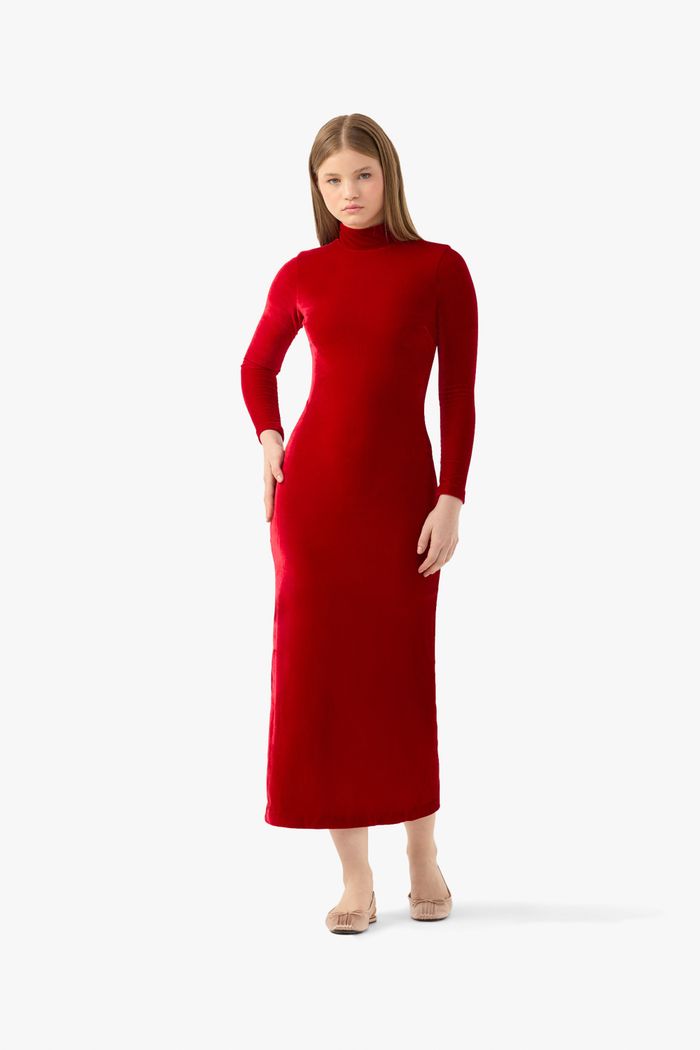 Vestido Velvet Vermelho