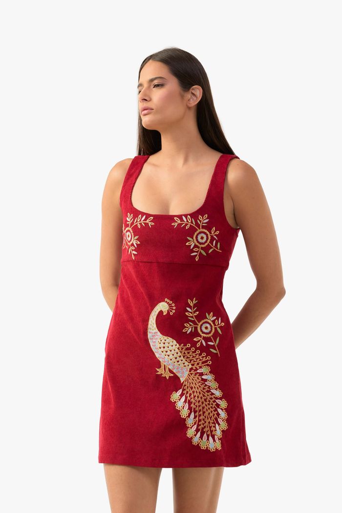 Minidress Peacock