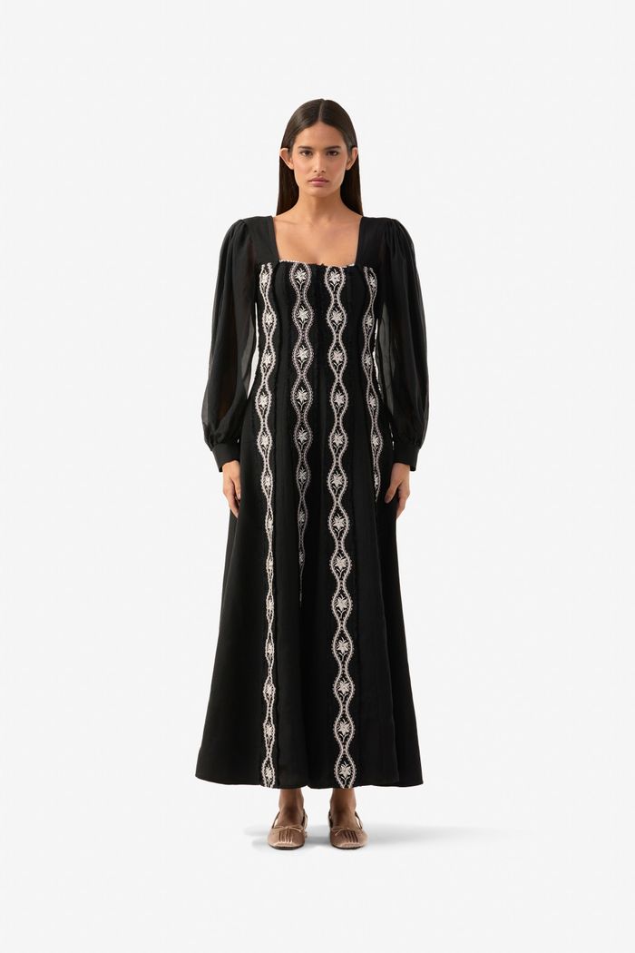 Vestido Cubista Preto