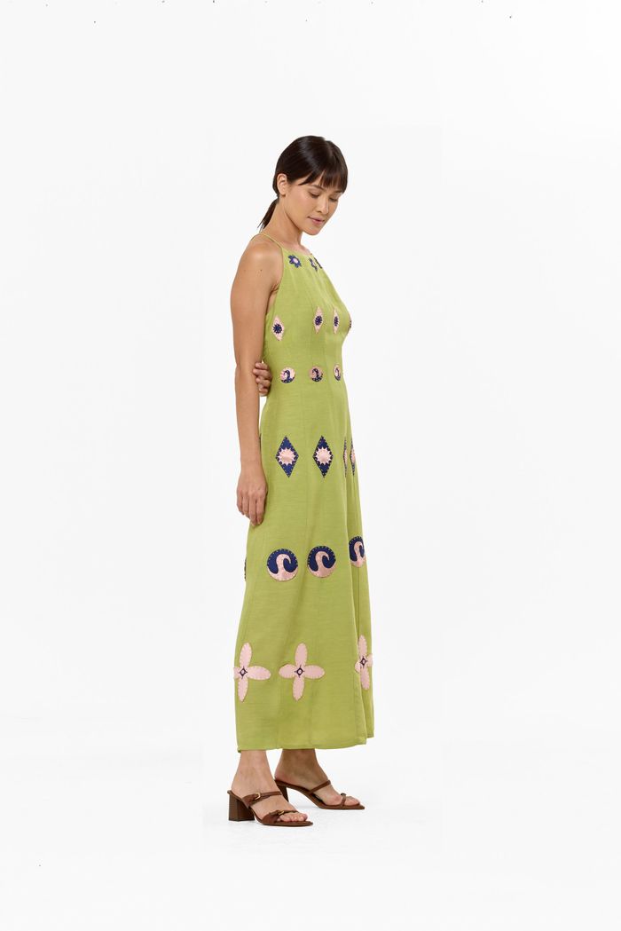 Vestido Mosaico Alça