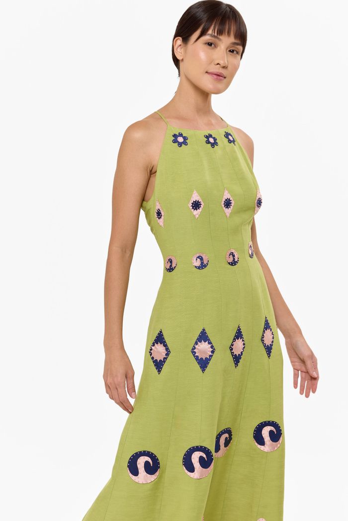 Vestido Mosaico Alça