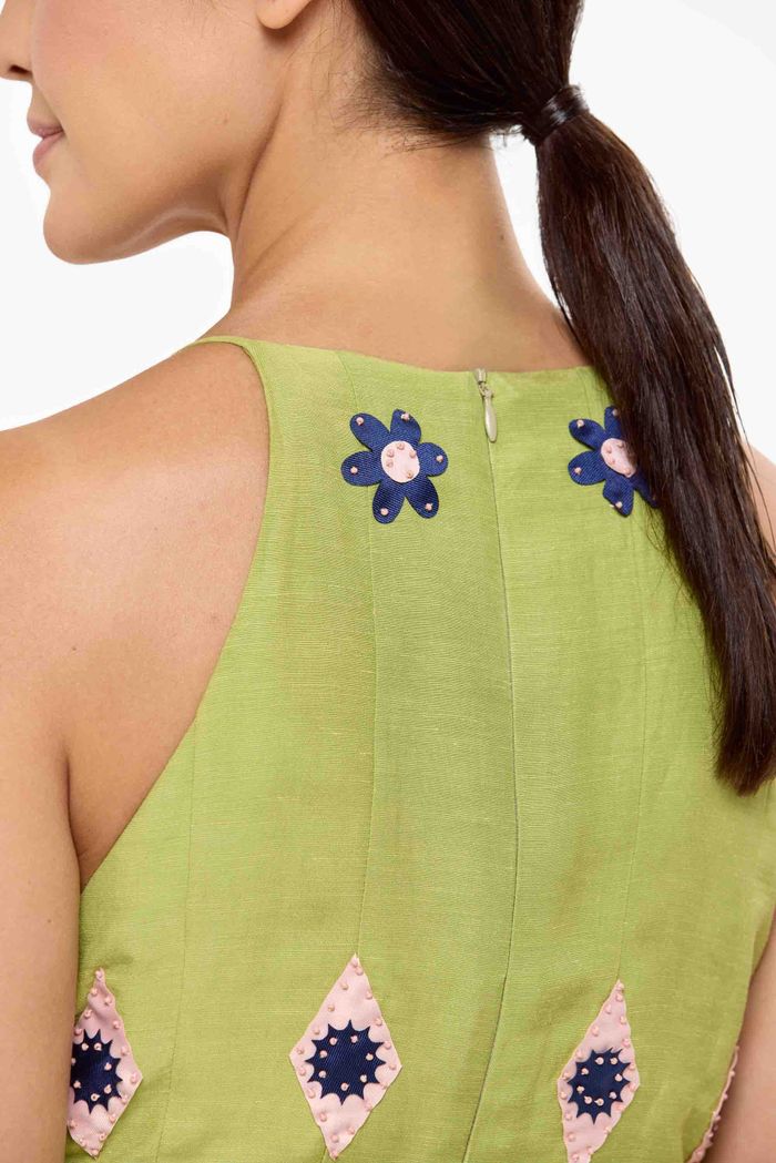 Vestido Mosaico Alça