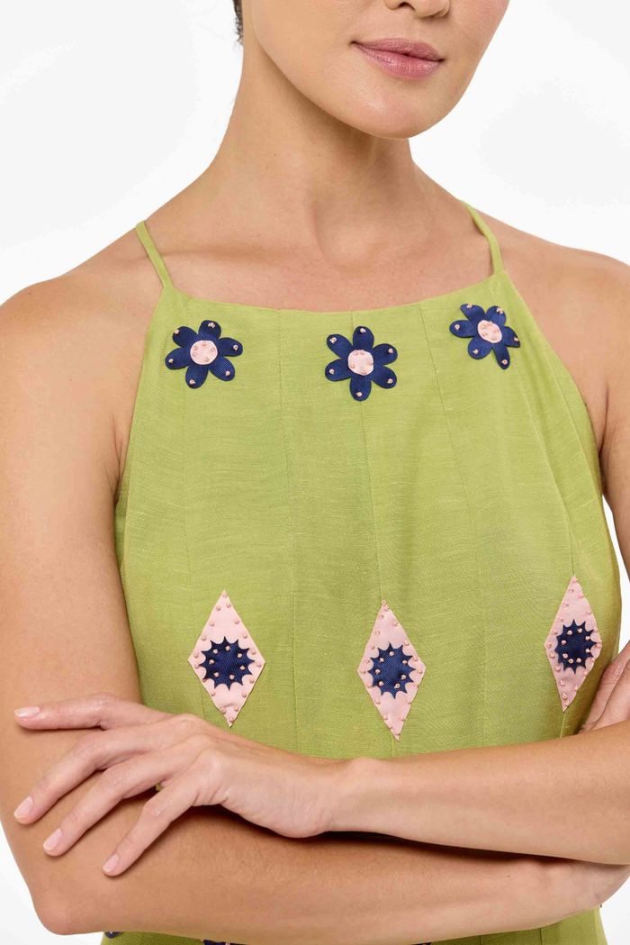 Vestido Mosaico Alça