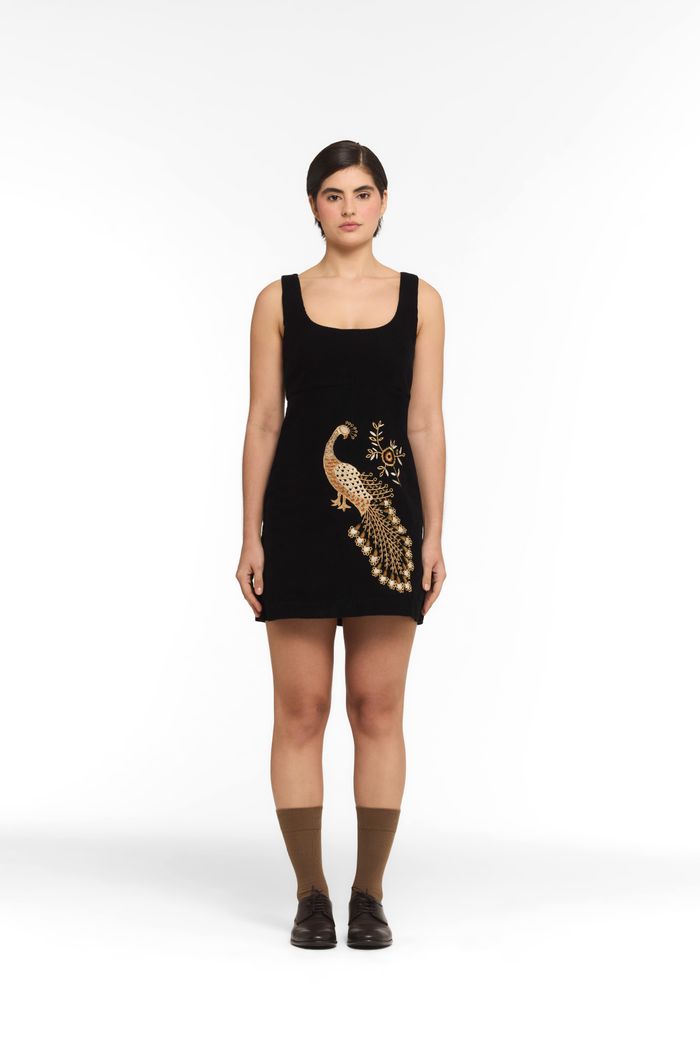 Minidress Peacock Noir