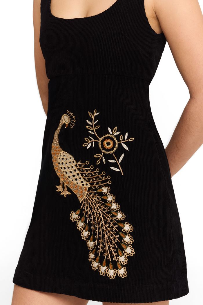 Minidress Peacock Noir