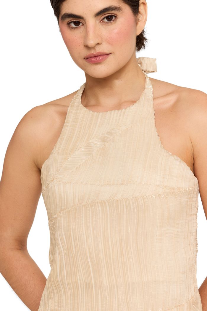 Vestido Folded Memory Ecru