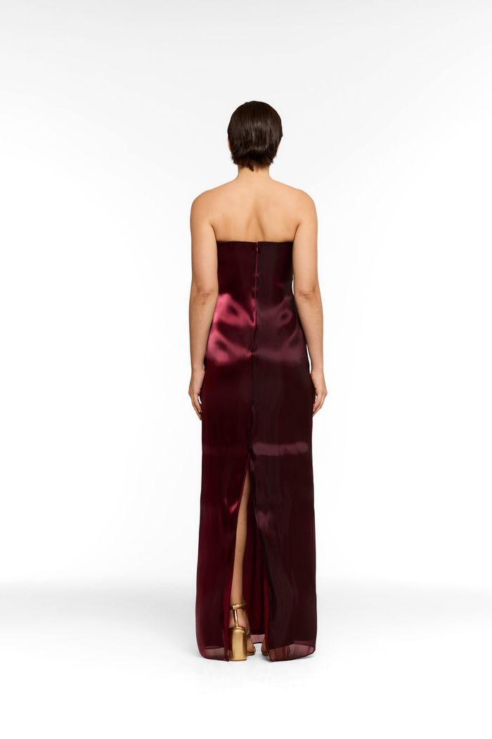 Vestido Liquid Burgundy
