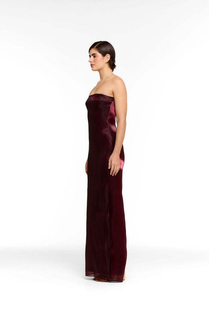 Vestido Liquid Burgundy