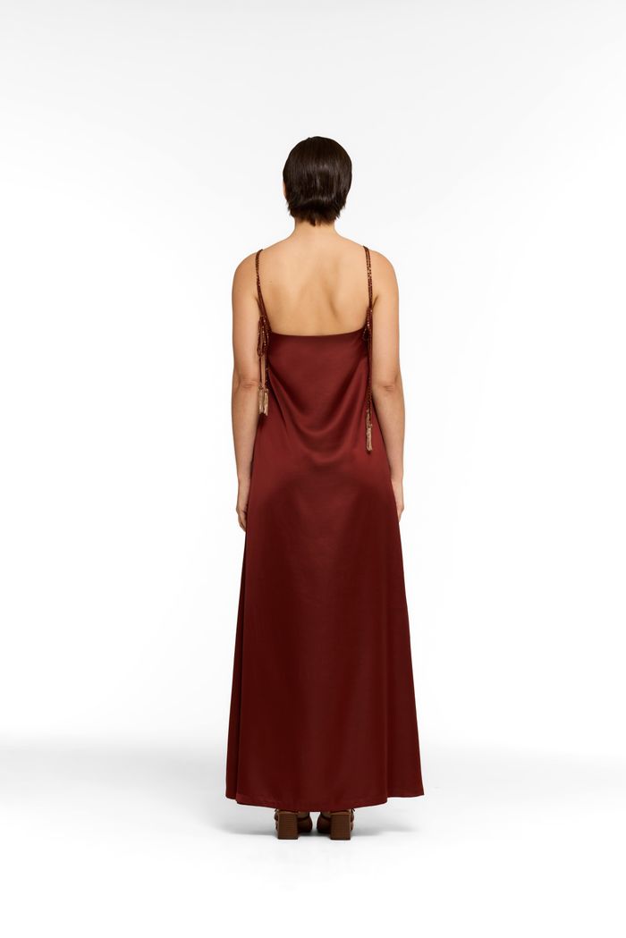 Vestido Vintage Straps Brown