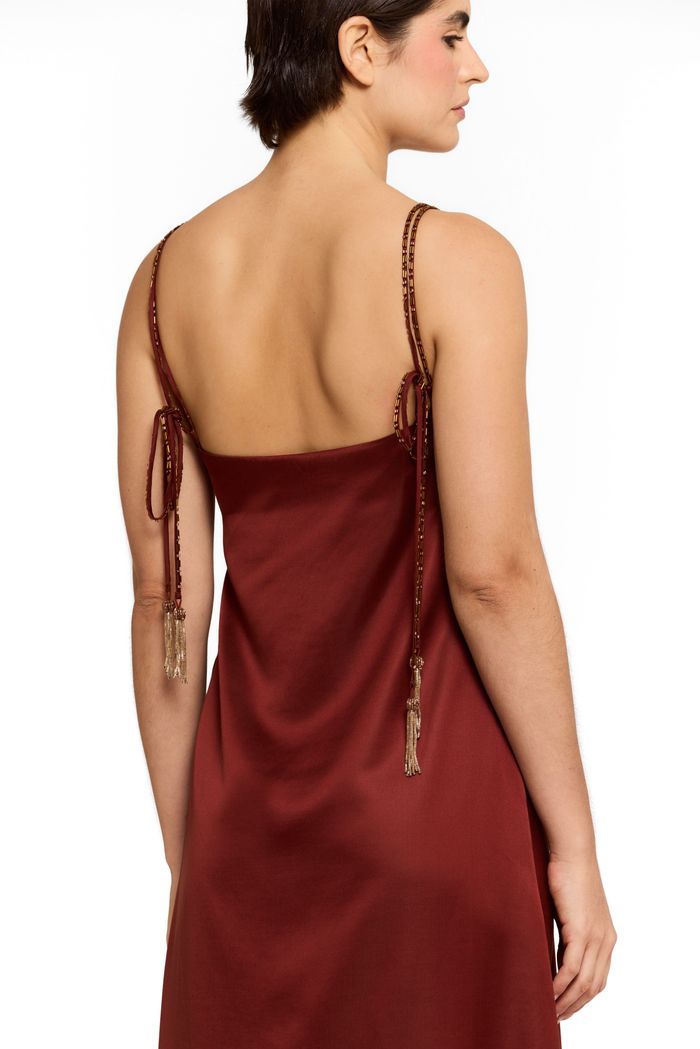 Vestido Vintage Straps Brown