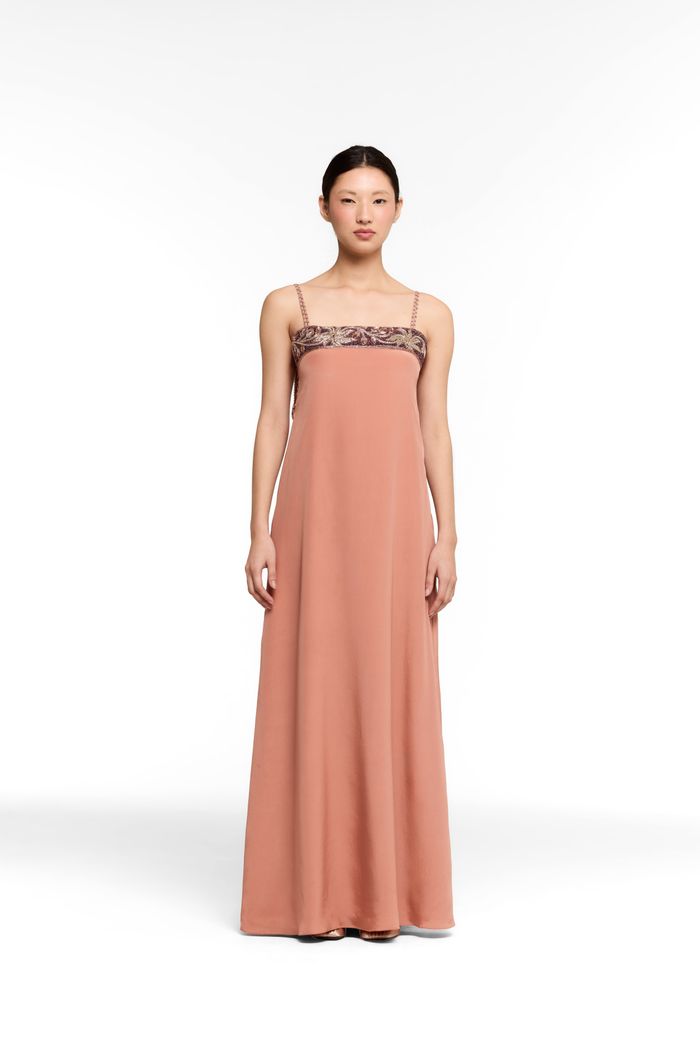 Vestido Vintage Straps Rose