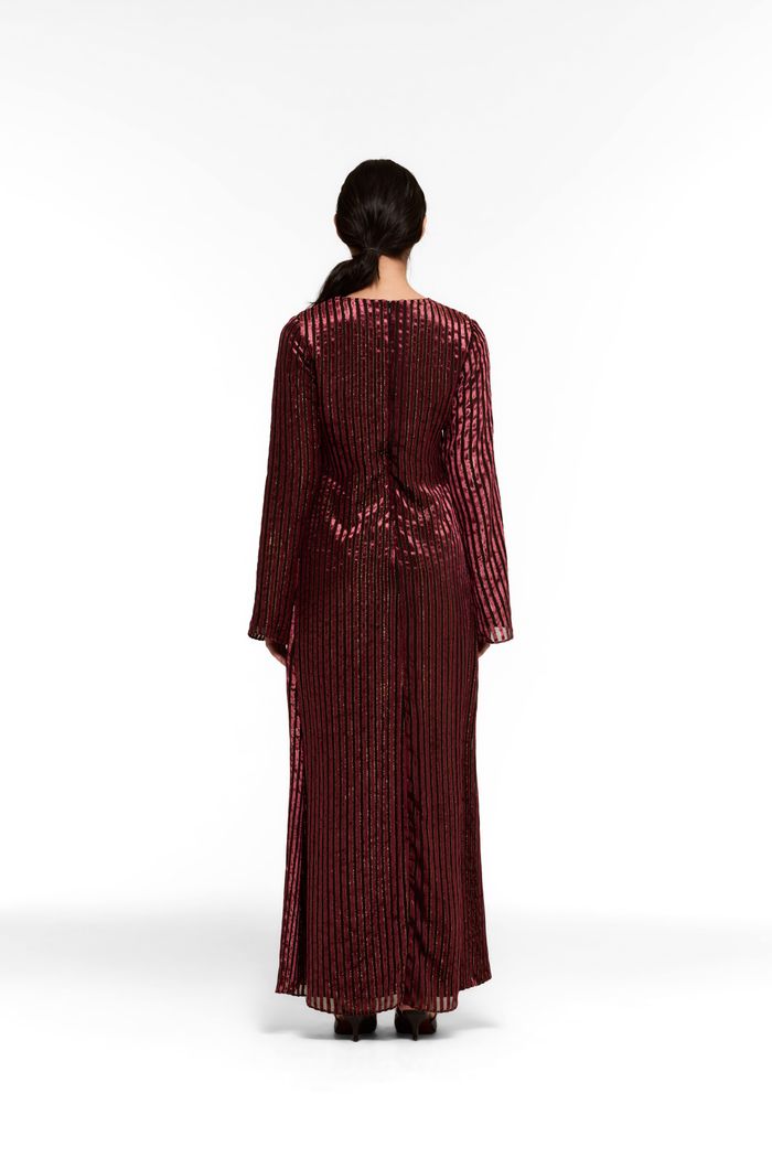 Vestido Velvet Stripes