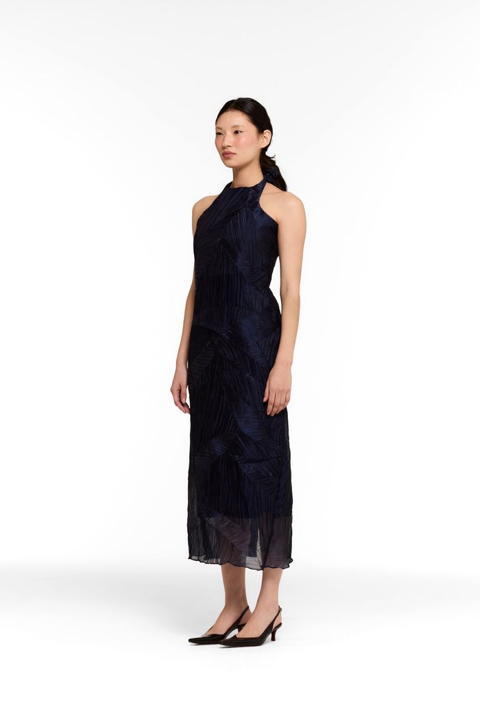 Vestido Folded Memory Blue