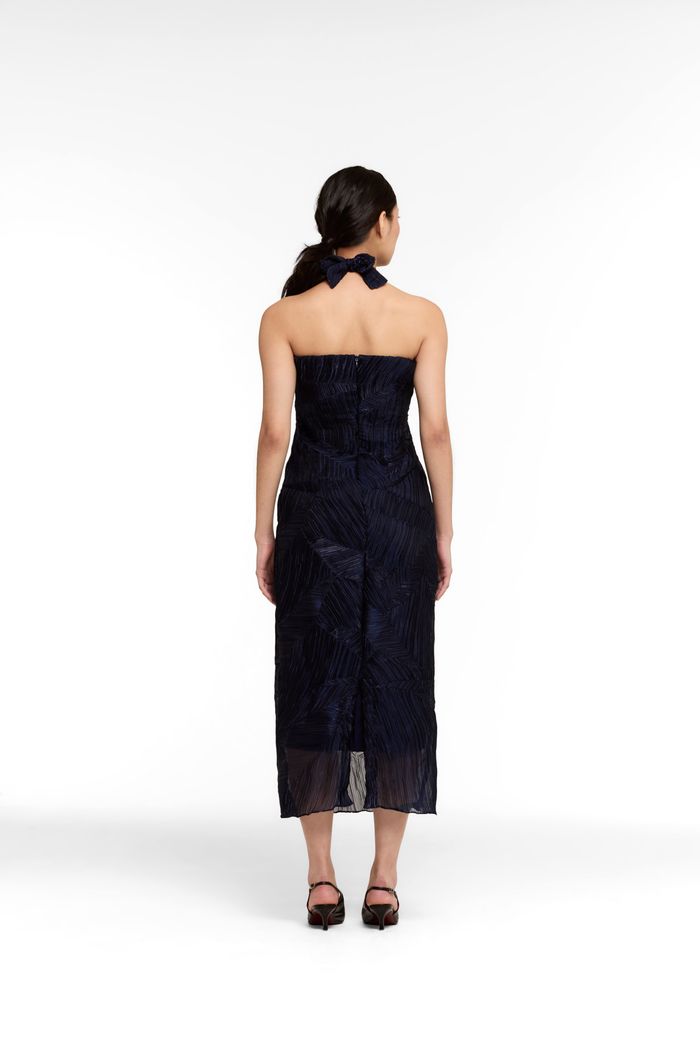 Vestido Folded Memory Blue