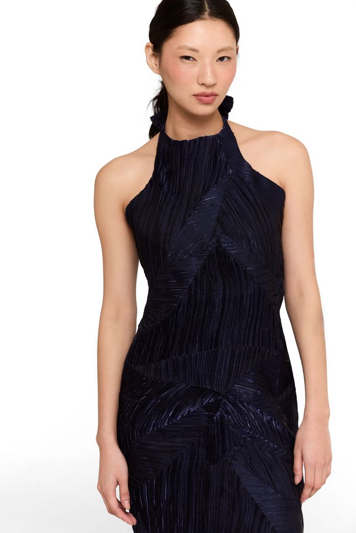 Vestido Folded Memory Blue