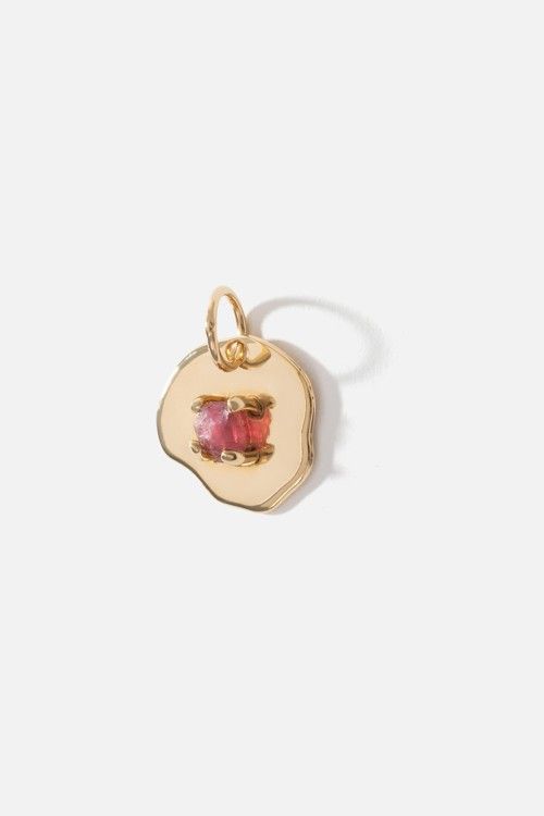 Foto do produto Pingente Casulo Turmalina Rosa Ouro
