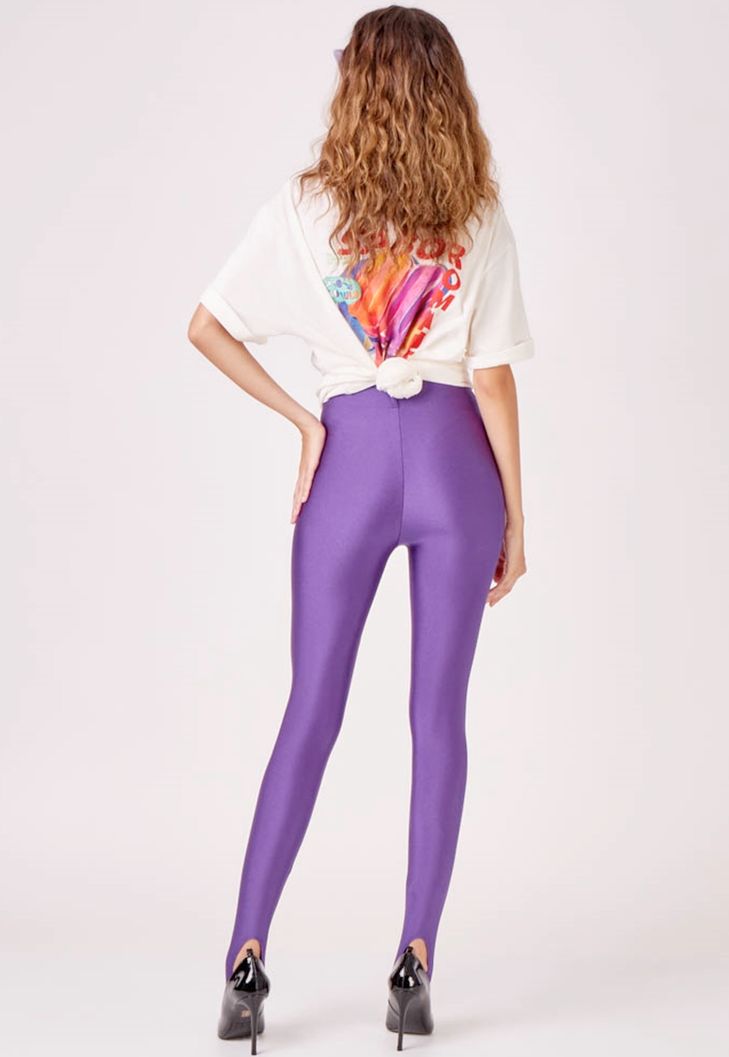 Imagem do produto Legging Lycra Fernanda Fuseau Roxa