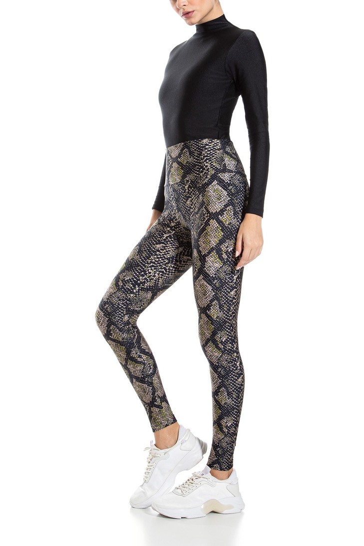 Imagem do produto NEW - Legging Lycra Classic Estampada Serpentine Lima 