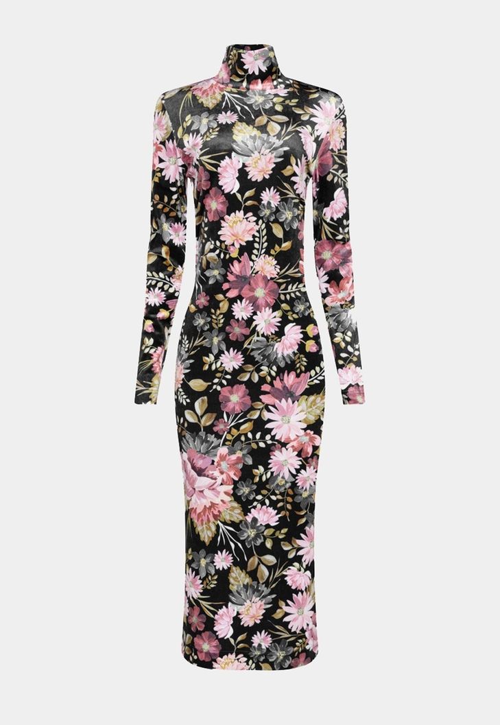 Imagem do produto NEW - Vestido Veludo Custom Estampado Anike 