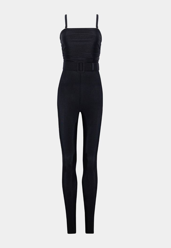Imagem do produto Macacão Lycra Bardot Preto