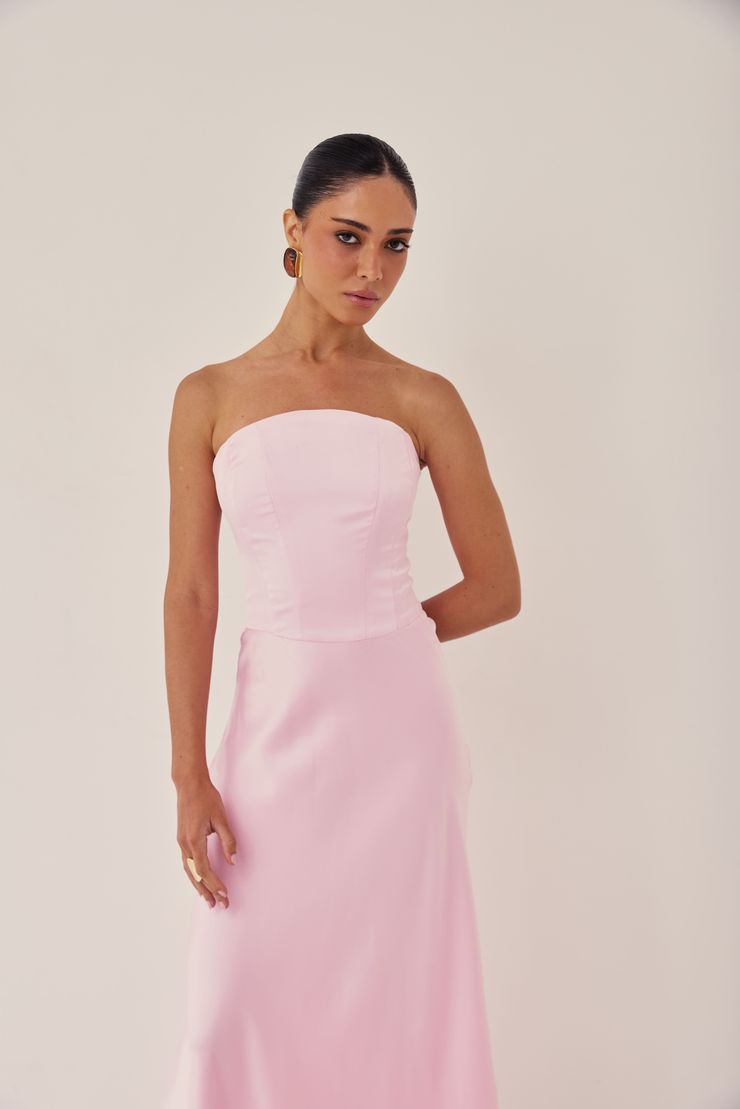Foto do produto Vestido Aura Rosa Claro