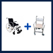 Navegar para imagem no. 1 de Cadeira de Rodas Start C1 Polior/Ottobock + Cadeira Higiênica (Banho) Ultralux - Mobil 