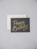 Cartão Happy Birthday Black