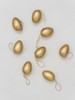 Conjunto de Ovos Decorativos Dourados