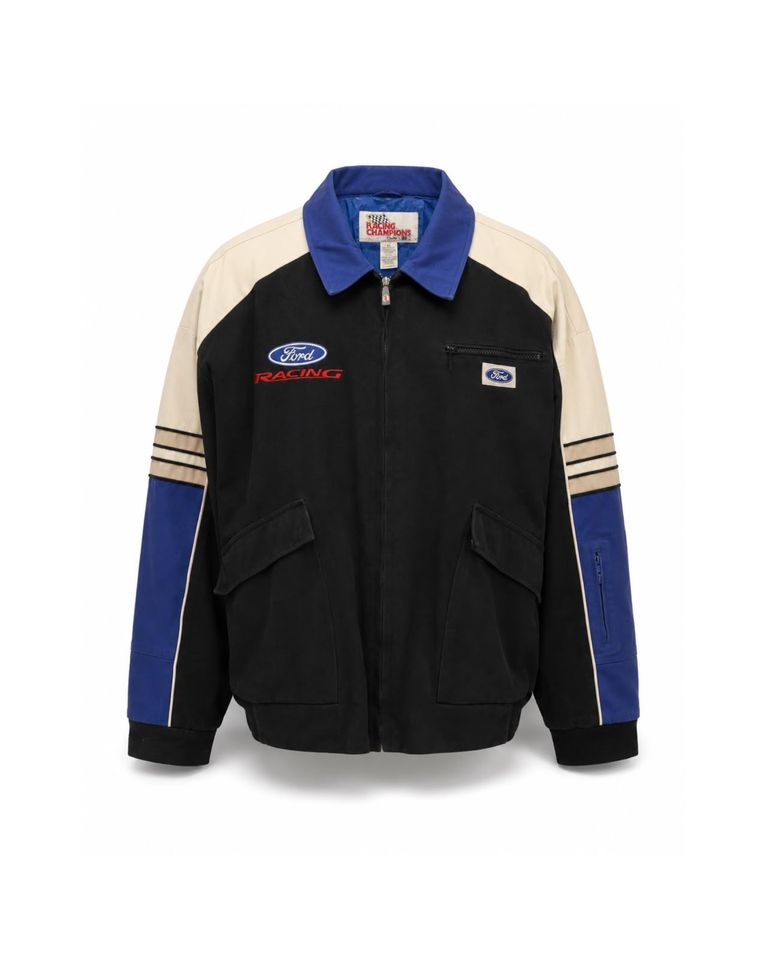 Ford Racing ジャケット XL 青・白・黒 Jaqueta Ford Racing Champions Racing Jacket - StacyTrend