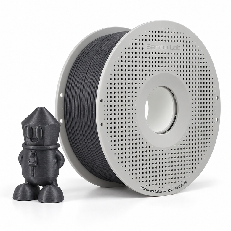 Filamento BambuLab PLA - CF CINZA LAVA (1.75mm / 1KG) - 3D Curitiba