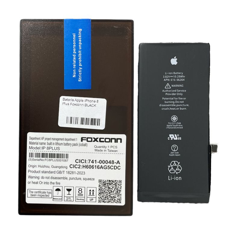 Bateria Apple iPhone 8 Plus Foxconn BLACK - 5g Parts Distribuidora