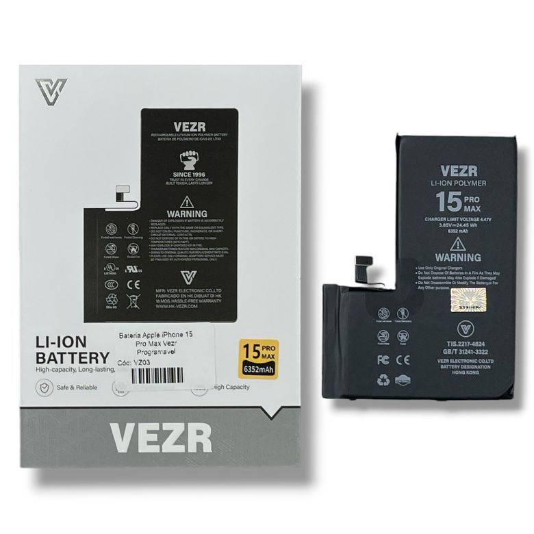 Bateria Apple iPhone 15 Pro Max Vezr Programavel - 5g Parts