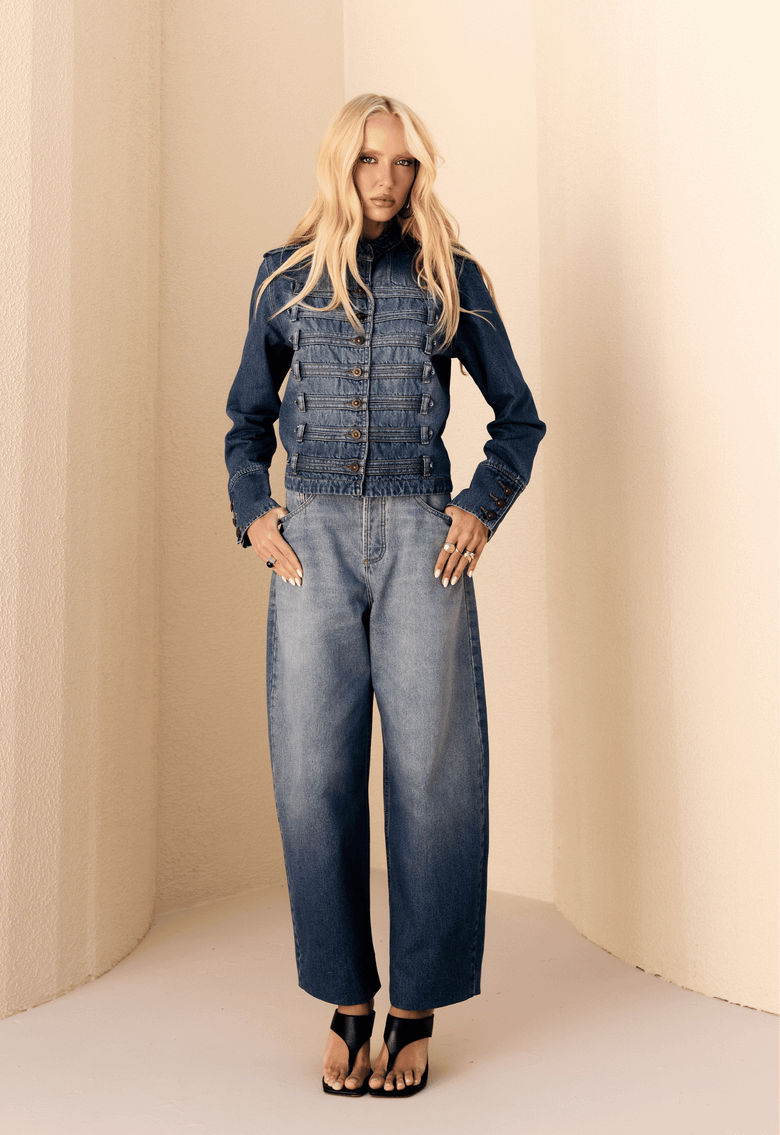Jaqueta Napoleão Dirty Wash - Alcance Jeans