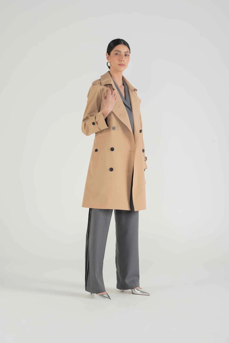 Trench coat impermeável Alessa - Bianza