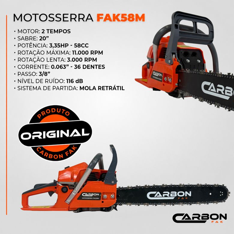 Motosserra 58cc 20