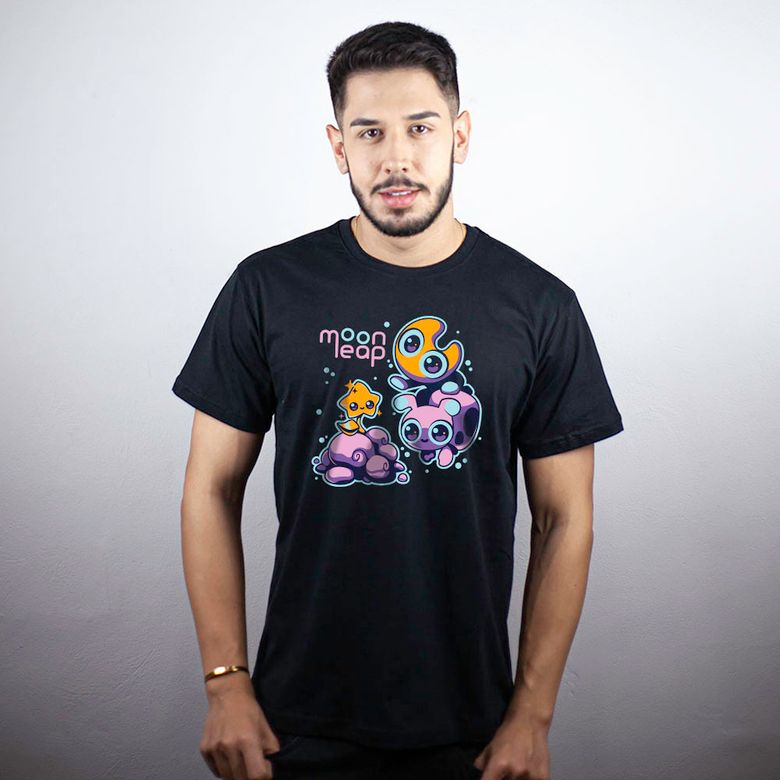 CAMISETA PRETA - MOONLEAP - LOLJA - Atelier do Sicko LTDA