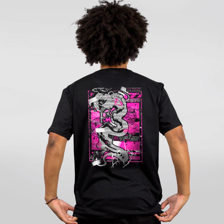  HAKUOH UNIVERSITY Tシャツ LL CAMISETA PRETA - HAKU - LOLJA - Atelier do Sicko LTDA