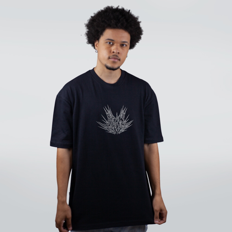 BLACK BABYL Tシャツ CAMISETA OVERSIZED PRETA - BABIS - LOLJA - Atelier do Sicko LTDA