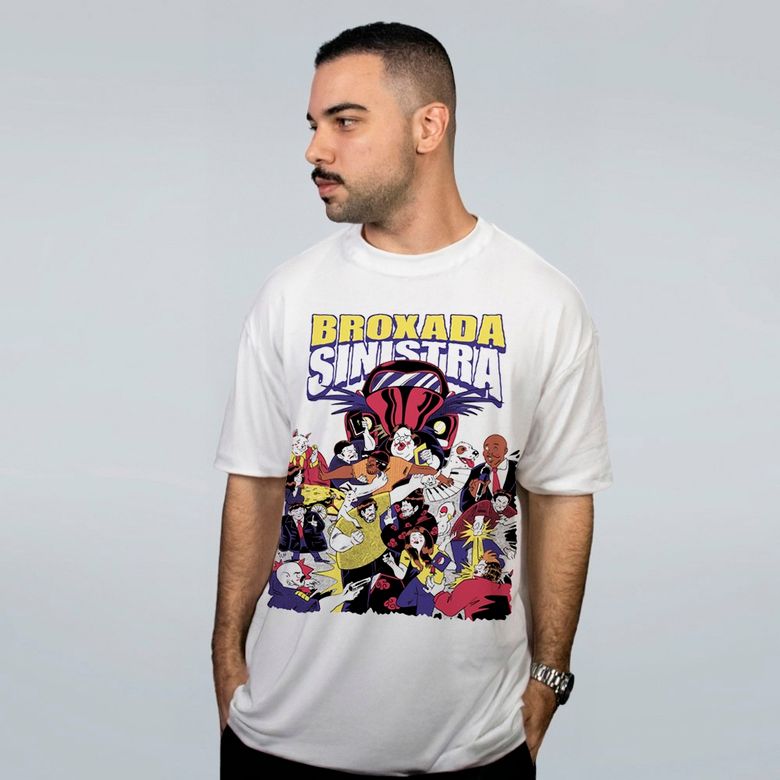 CAMISETA OVERSIZED OFF WHITE - BROXADA VERSO - LOLJA - Atelier do