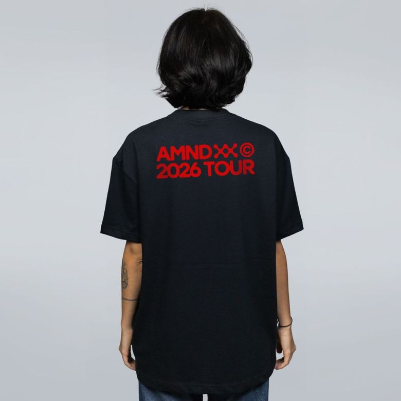 CAMISETA OVERSIZED PRETA - AMND TOUR - LOLJA - Atelier do Sicko LTDA