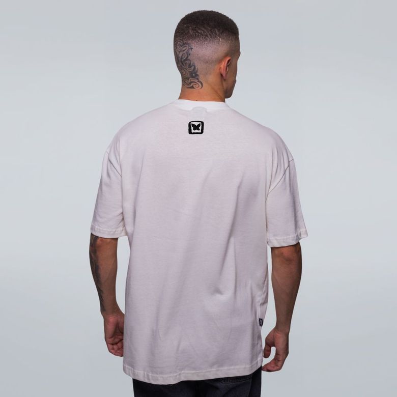 ル*ル様 off-white トップス　Lサイズ CAMISETA OVERSIZED OFF WHITE - GATOSETO - LOLJA - Atelier do Sicko