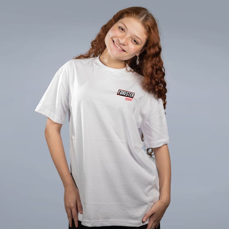 CAMISETA OVERSIZED OFF WHITE - SUBARU FORESTER STI - LOLJA