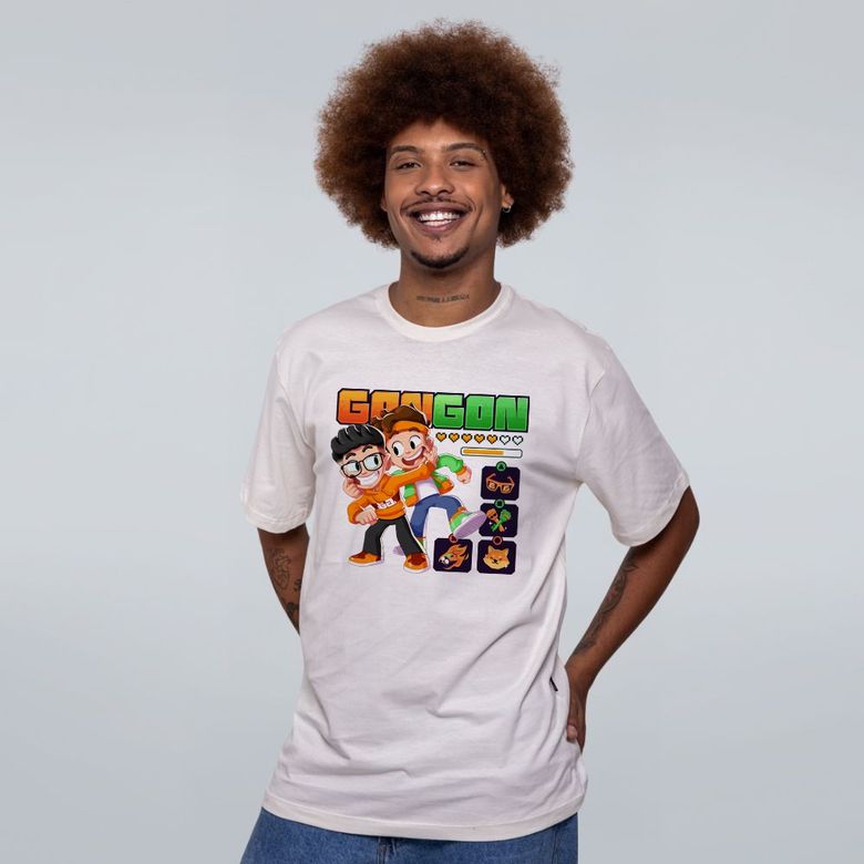 CAMISETA OFF WHITE - GAMER DE VERDADE - LOLJA - Atelier do Sicko LTDA