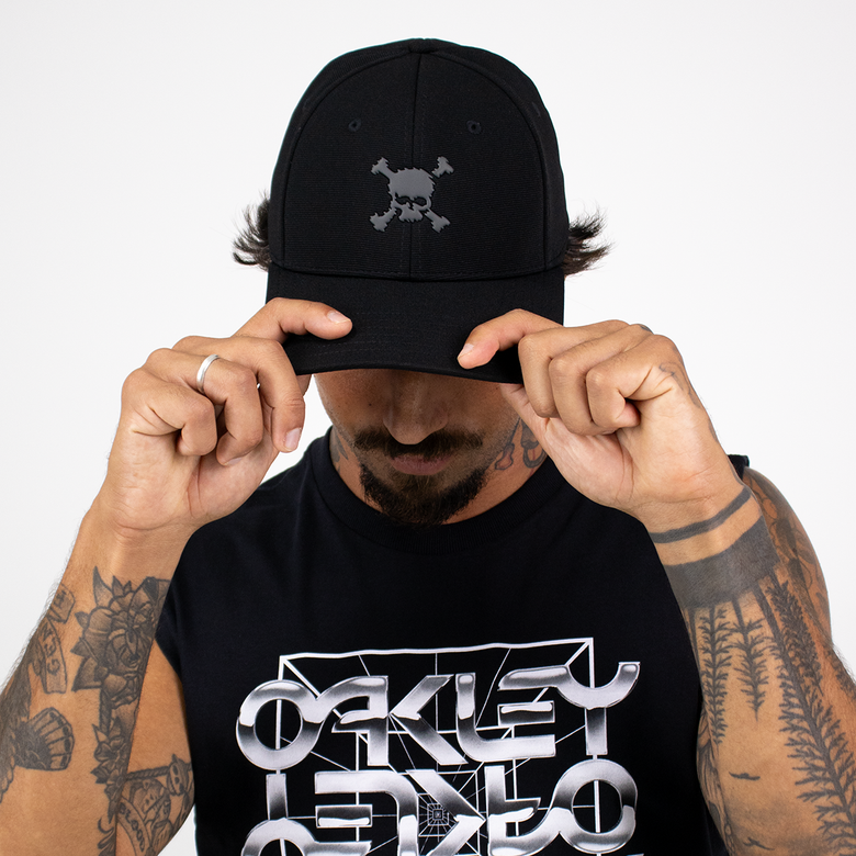 Boné Oakley Scatter Skull Edição Limitada - My Ok Com Eletronico e