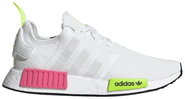 Tênis Adidas NMD_R1 White Slime Pink