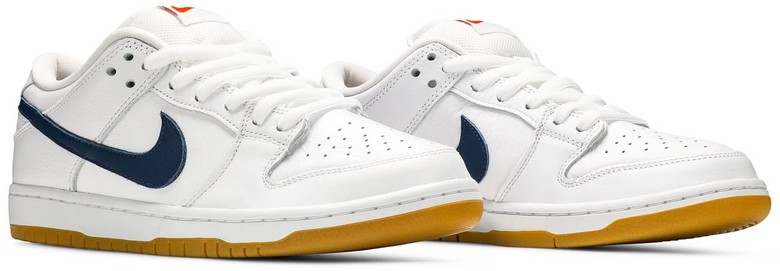 Tênis Nike Dunk Low Pro ISO SB Orange Label - White Navy