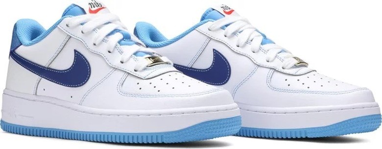 Nike air force one white store university blue