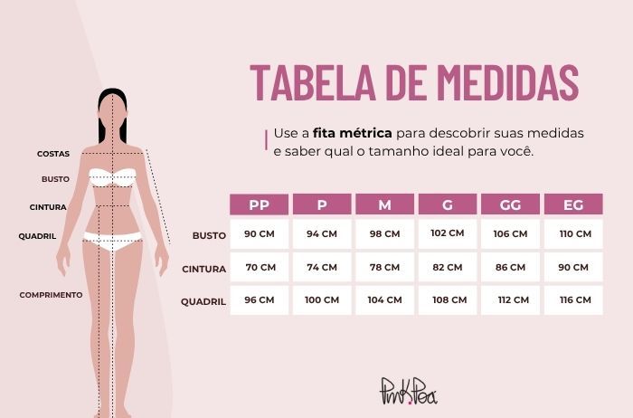 Imagem da tabela de medidas