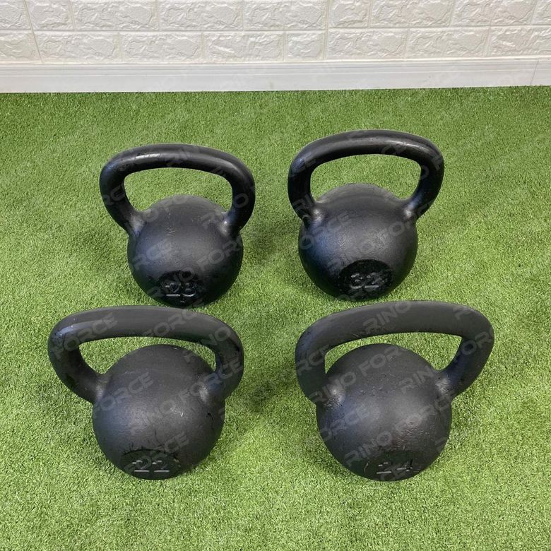 Kit de Kettlebells 22, 24, 28 e 32kg em Aço Maciço Rino Forc